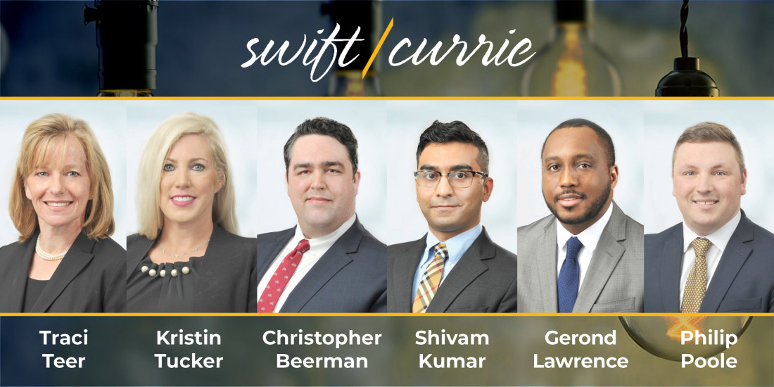 Headshots of Swift Currie new attorneys